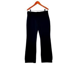 J.Jill size M pants black pull-on stretchy high-rise boot cut office walking